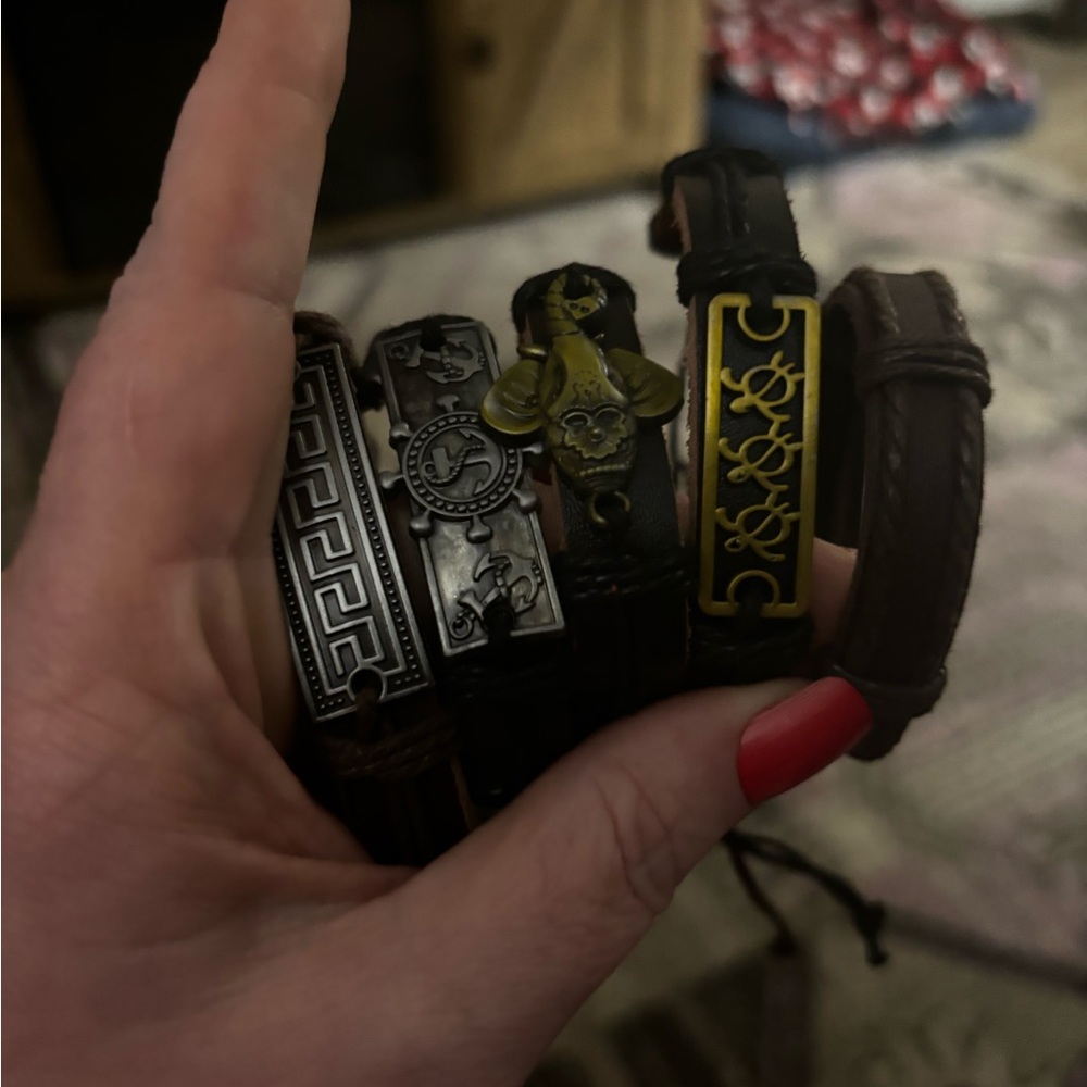 Faux leather bracelets /bands